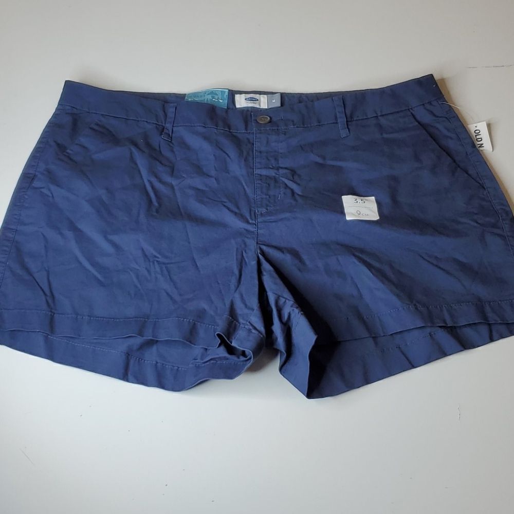 NEW 16 OLD NAVY 3.5" NAVY BLUE High Rise HR SHORT SHORTS extra large 1X NWT